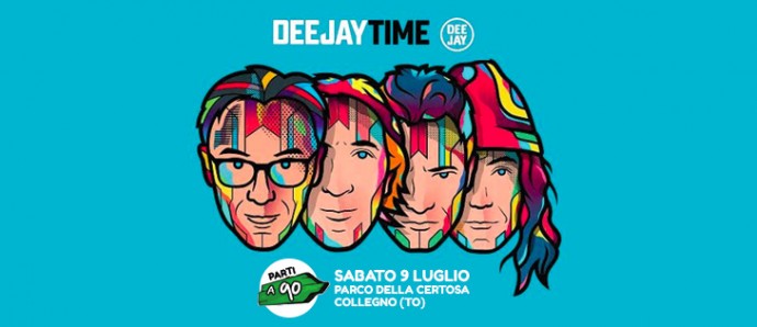 Inaugurazione Flowers festival con Deejay Time on tour, sabato 9 luglio, Collegno